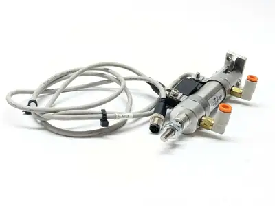 NCDJ2D16-100-H7A2SAPC | SMC  Pneumatic Cylinder w/ Auto Switch 5/8" Bore 1" Stroke - Used