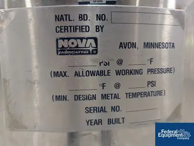 N/A Gal Nova Fab Reactor, S/S, 30/30#