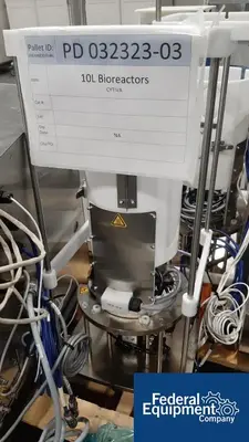 USED GE Healthcare 10 Liter GE Xcellerex XDR-10 Single-Use Stirred Tank Bioreactor (Lot of 2)