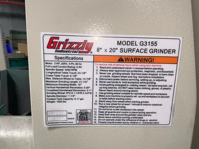Used 2019 GRIZZLY G3155 Reciprocating Surface Grinders Ohio US | HGR 24 #1446225