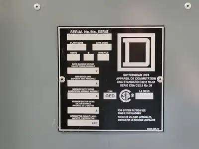 USED 2020 SQUARE D QED
