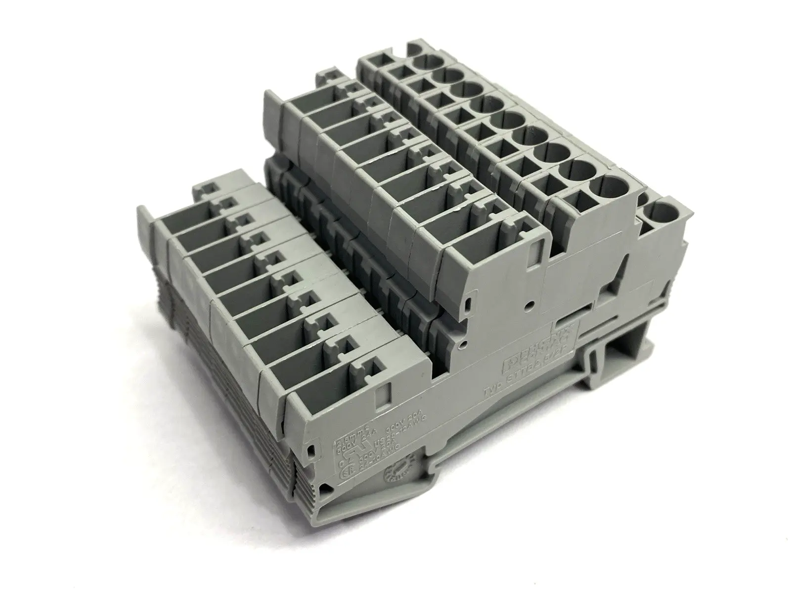 USED PHOENIX CONTACT DOUBLE LEVEL TERMINAL BLOCK STTB2,5/2P LOT OF 10
