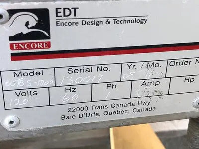 USED 2005 ENCORE DESIGN & TECHNOLOGY (AESUS) 100 TBS M00