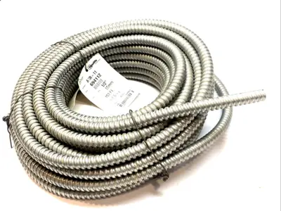USED ELECTRI-FLEX FLEXIBLE CONDUIT 1/2" ALUMINUM 100FT