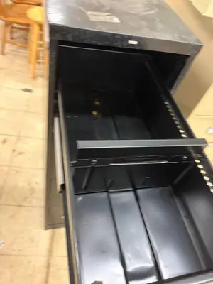 4 drawer black filing cabinet