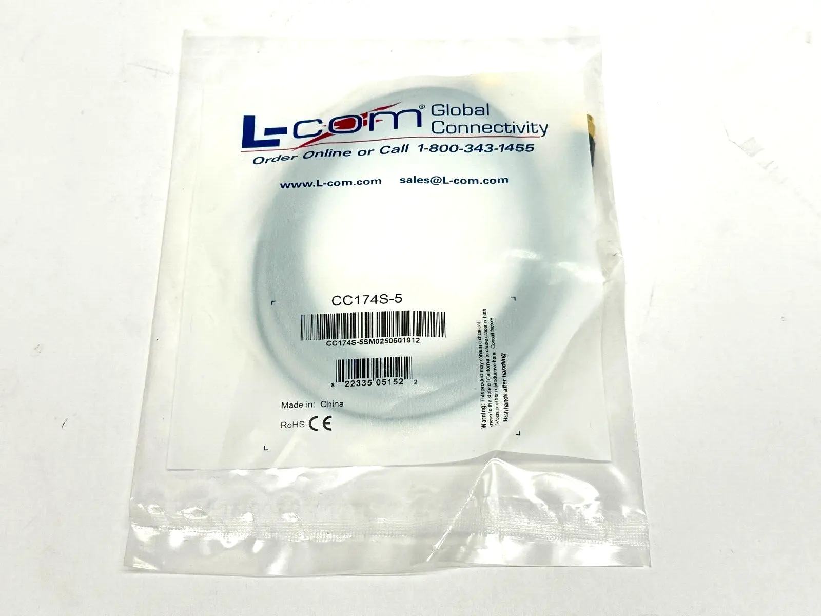 New | in-Stock L-Com CC174S-5 Cable & Wire Michigan US | Maverick Industrial Sales #1460886