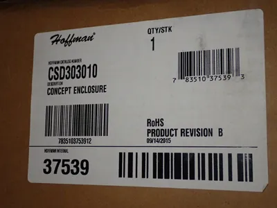 Used HOFFMAN CSD303010 Enclosures Ohio US | HGR 24 #787059