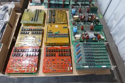 4 PALLETS OF ASSORTED PCB CIRCUIT BOARDS AND MODULES