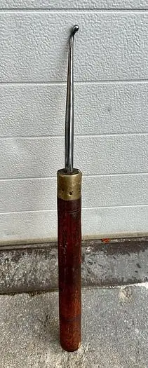 Metal Ball Tipped Hook Spinning Tool ~ 21" Length 5/16 Ball Tip ~ (5804)