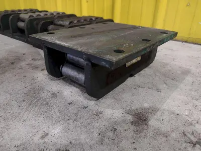(4) 15 TON HILLMAN ROLLER TYPE MODEL #15-0T NARROW MACHINE SKATES: STOCK #23002