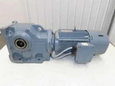 Sew Eurodrive KH77B DRN100L4/BE5 Brake Gear Motor 64.75:1 27rpm 3Kw 220/380V 3PH
