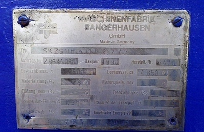 (2) Sangerhausen 20 x 60 solid bowl decanters, 316SS.