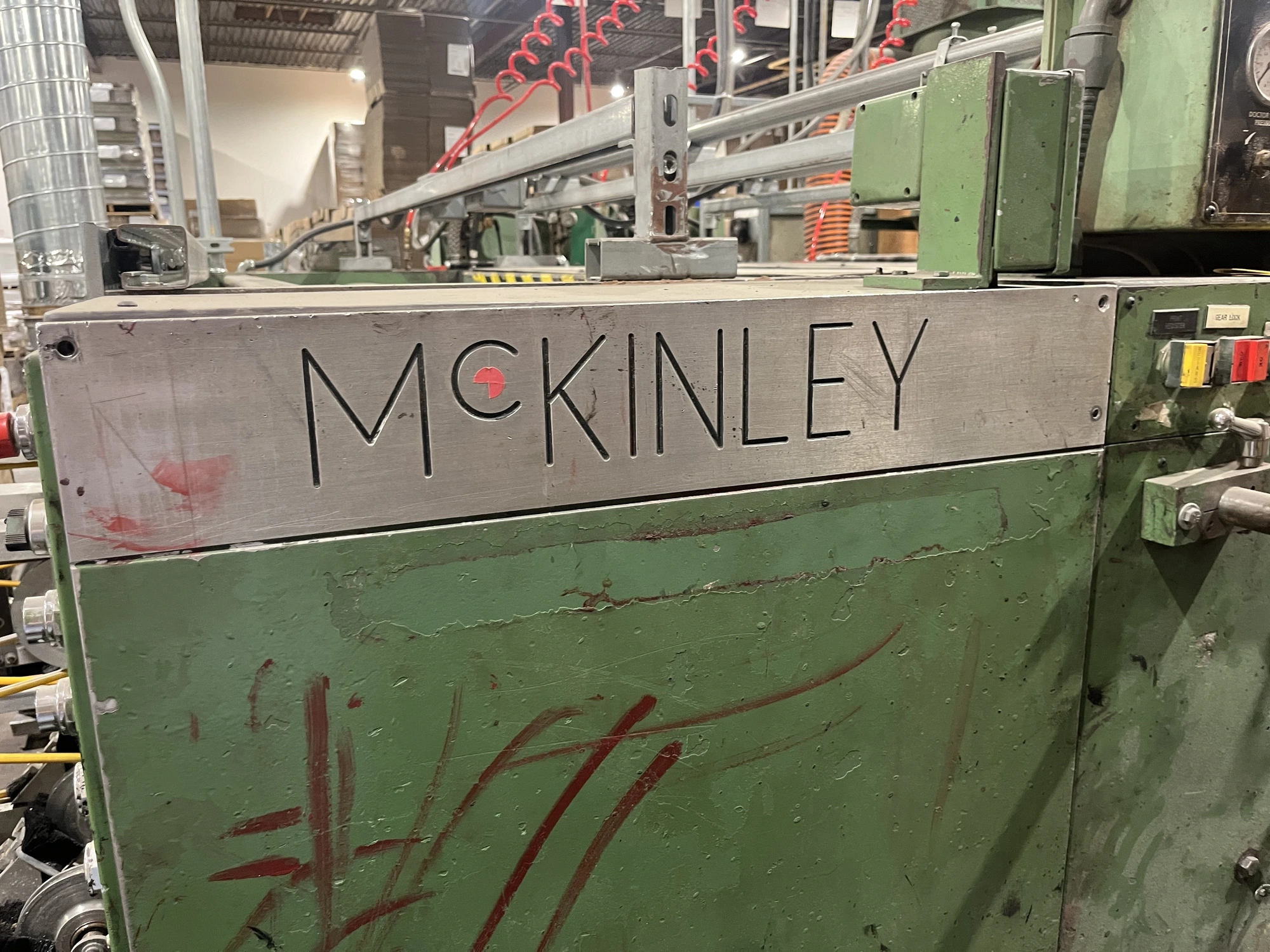 66"x80" Mckinley 2 Color Flexo Folder Gluer with  Rotary Die Cutter and Stacker