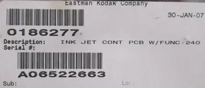 NEW INK JET 0186277 CIRCUIT BOARD 0188390-000-008
