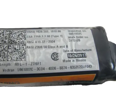 NEW MILLER HONEYWELL MFL-1-Z7/6FT RETRACTING LURBOLITE FALL LIMITER MFL1Z76FT