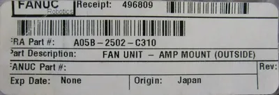 NEW FANUC A05B-2502-C310 FAN UNIT A05B2502C310