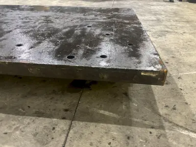 48" X 120" X 2" THICK STEEL FLOOR / BOLSTER PLATE: STOCK #22739