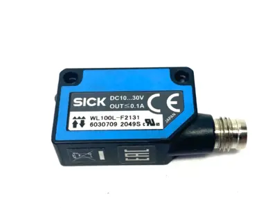 USED SICK PHOTOELECTRIC RETRO-REFLECTIVE SENSOR, W100 LASER