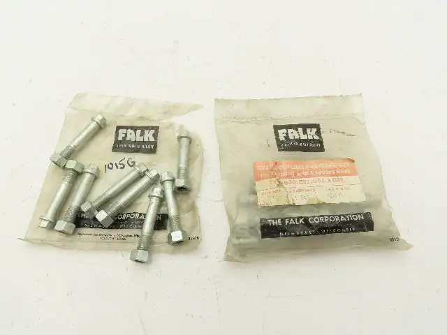 Falk 729197 Gear Coupling Fastener Set Size 1015 G Ser. Grade 8 Steel Lot Of 16