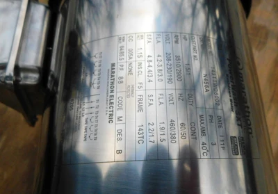 USED THOMSEN SANITARY PUMP T 100 SERIES 4921-GA