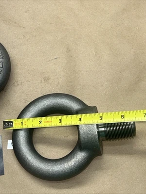 (2) NNB SWL/1.5T Lifting Eye Bolts NC-16,30Swivel Rigging Loading Shouldered