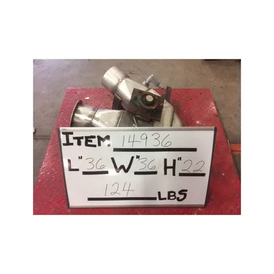 Used 6" Stainless steel Dry Bulk Reject Gravity Diverter Valve