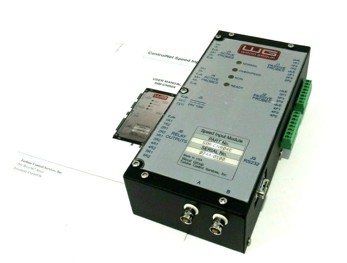 USED WOOD GROUP SIM-CNR04E SPEED INPUT MODULE SIMCNR04E