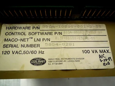 USED BARBER COLMAN 81ZZ-01100-E51-0-00 MODULE 81ZZ01100E51000
