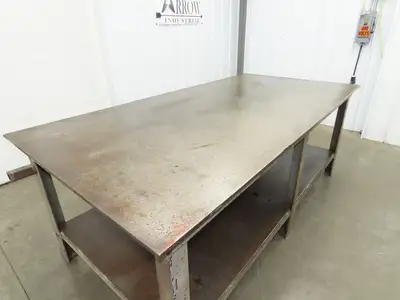 5/8" Top Steel Fabrication Welding Layout Table Work Bench 96"x48"x36"