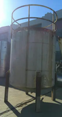 SPC9107  Tank 2900 gallon vertical tank, Stainless Steel, dish
