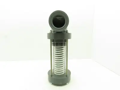 Plast-o-matic ES250LV-NC 2 1/2" Shutoff Valve Spring Return NC Pneumatic Powered