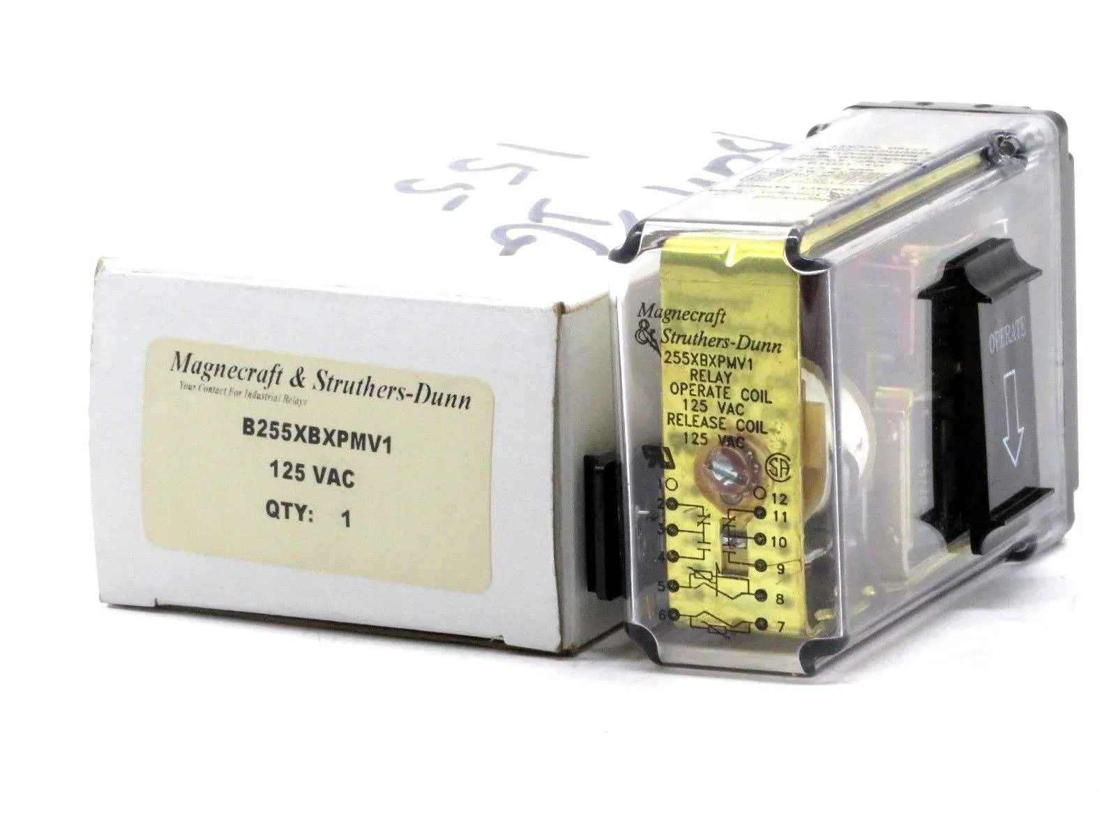 NEW MAGNECRAFT STRUTHERS-DUNN B255XBXPMV1 POWER RELAY125VAC