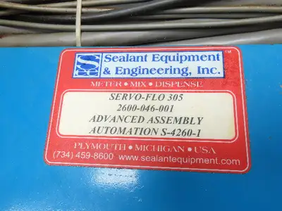 Nordson Servo-Flo 305 1-Part Shot Meter 1-110cc Dispensing System Servo Actuator