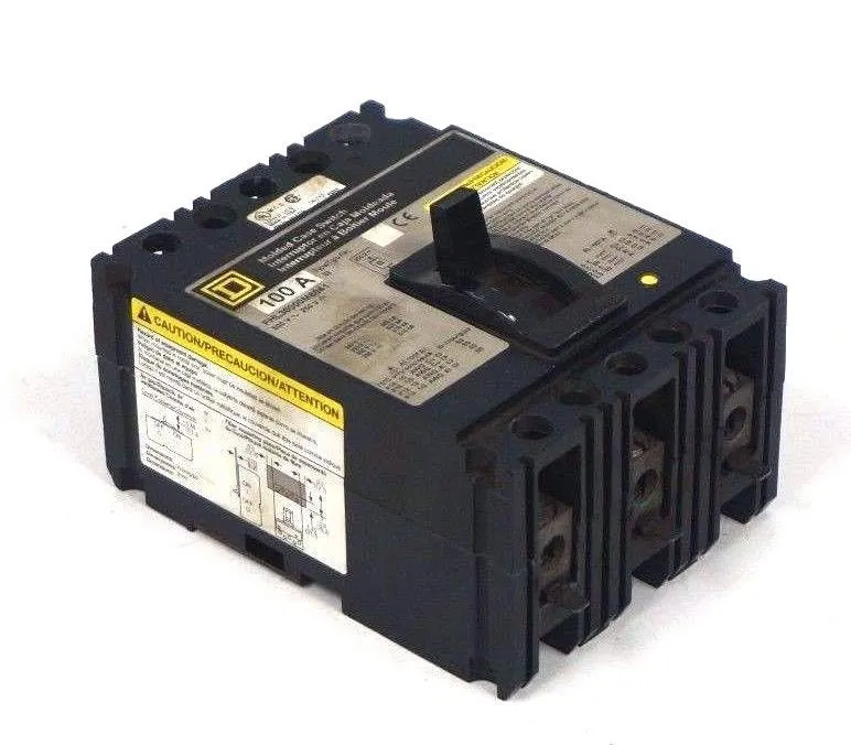 NEW SQUARE D FHL36000M8041 CIRCUIT BREAKER 100A, 600V