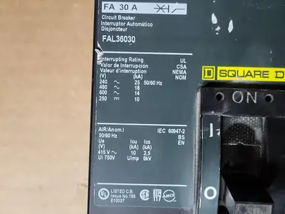 Used SQUARE D FAL36030 Switchgears British Columbia CA | Lenmark #1438423