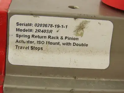 Triac 2R40SR Spring Return Pneumatic Valve Actuator Rotary 8ft-lb 3/4" Ball