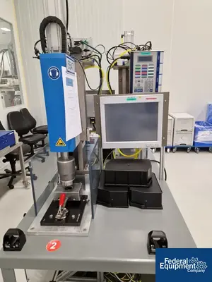 USED Hermann Ultrasonics Hermann Ultraschall (Ultrasonics) Ultrasonic Welding System, Type VE 20 Slim Line Dialog 2400