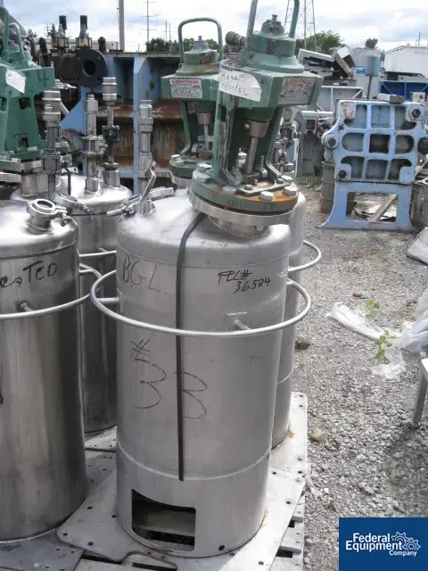 Used Alloy Products 28 GAL ALLOY PRODUCTS RECEIVER, 316 S/S, 110# Stainless Steel Tanks Ohio US | Federal Equipment Company #125466