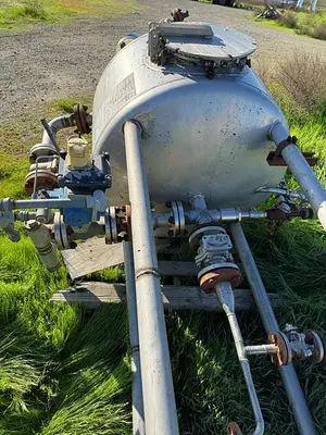 Tank, 100 Gallon, Stainless Steel, Dish Top & Bottom, 36" x 24" #S745488