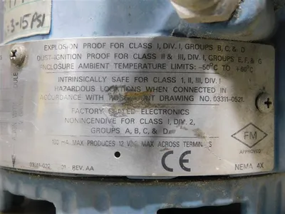 Rosemount 3311DS1JTB2F2G4K5 Current to Pressure Transducer 4-20mA 100MA Max Used