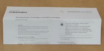 NEW Sartorius 5185307T9--SS--A