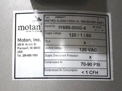 Motan, Inc Material Hopper, 44"x44" Opening, 4 Chutes - 4" with HJS30-1DDA GL Receiver Assy