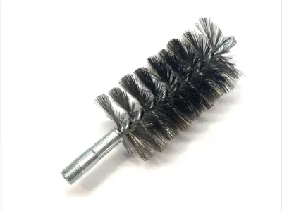 New | in-Stock Schaefer Brush Stainless Steel Wire Brush 2 1/2" Flue 2 3/4" Mandrel Mounted Brushes Michigan US | Maverick Industrial Sales #1400038