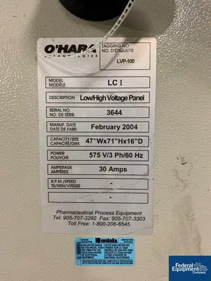 USED O'HARA 11" O'Hara LC1 Labcoat Coating Pan, S/S