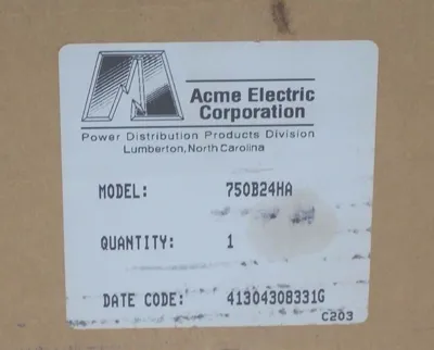 NEW ACME ELECTRIC 750B24HA LINEAR POWER SUPPLY
