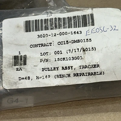 (2)  150K103G01 Tracker Pulley Assy New In Sealed Bags Fast Shipping! + Warranty
