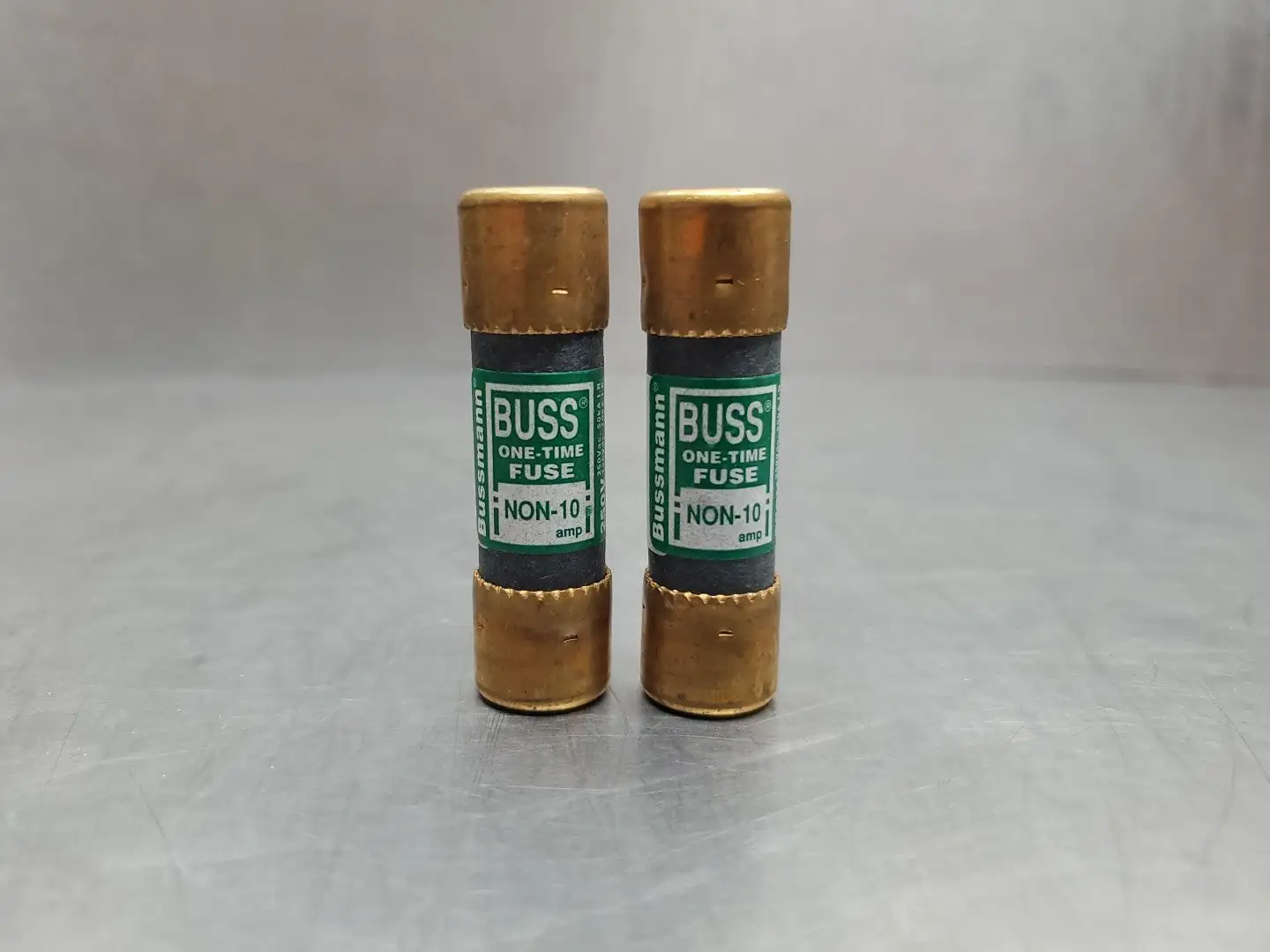 Used Bussmann NON-10 One-Time Fuse, 250V, 10A, Lot of 2 Fuses South Carolina US | Palmetto Automation #1521178