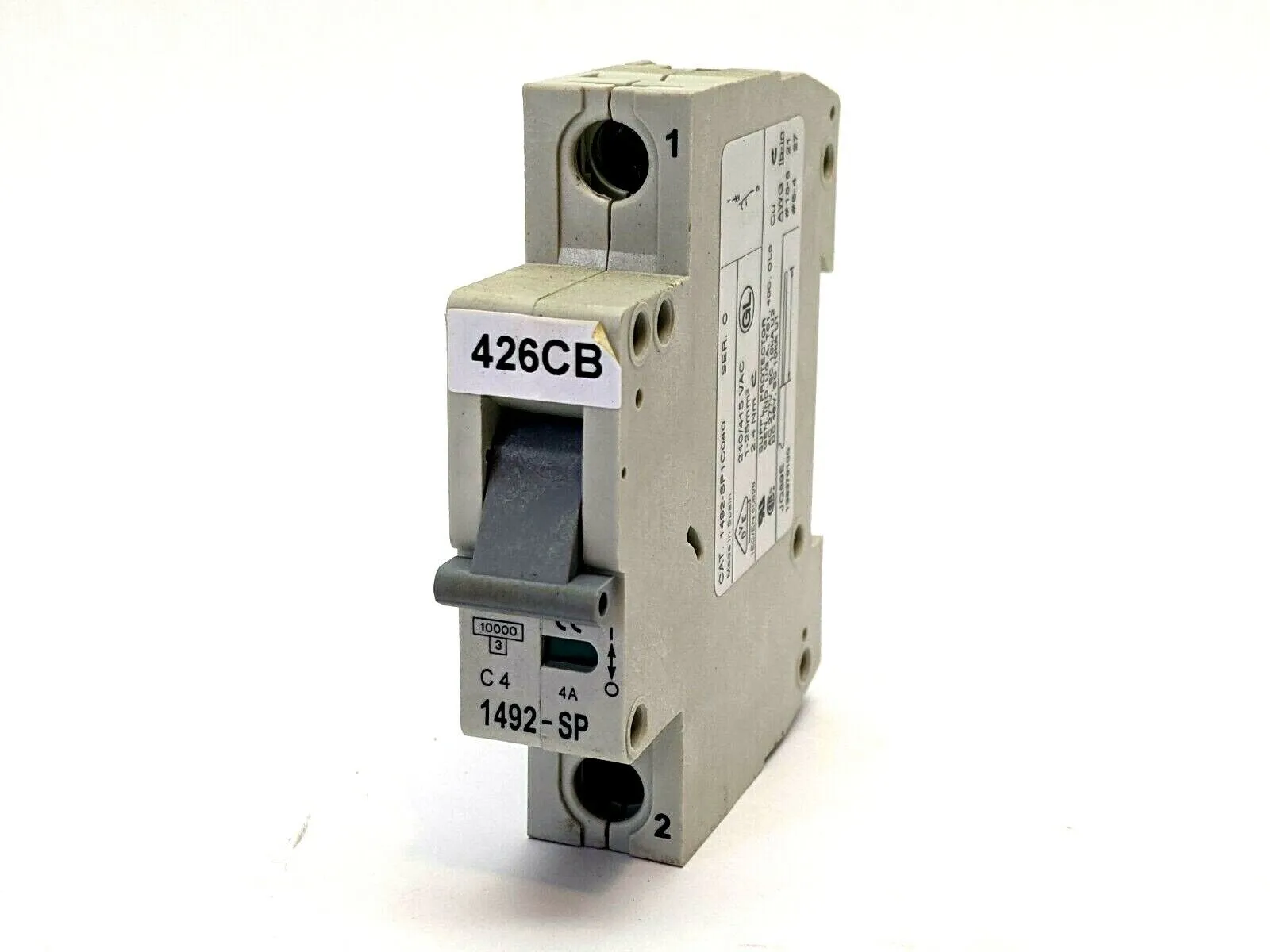 1492-SP1C040 | Allen Bradley  Series C Single Pole Circuit Breaker 4A - Used