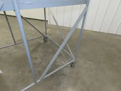 Uline H-1868 Rolling Ladder 4 Step 36" Work Platform 40" Top Step 800lbs Cap