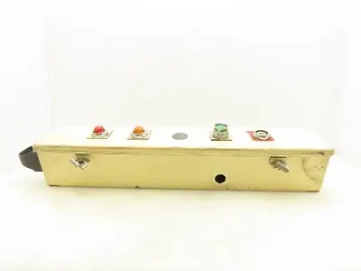 Hoffman F-44T24HC Hinged Cover Wiring Trough Electrical Box Gutter 24x4x4"